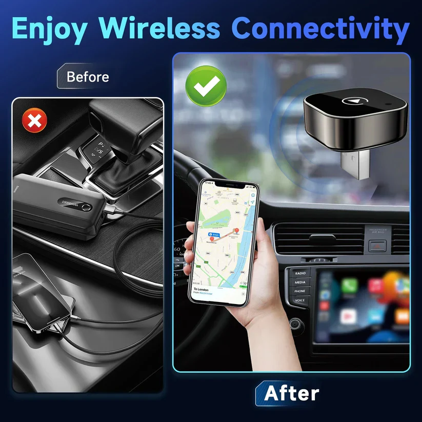 2026 Wireless CarPlay Adapter for Android – Fast, No-Lag, Hands-Free - Image 7