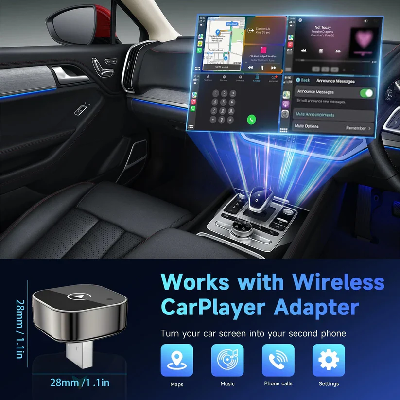 2026 Wireless CarPlay Adapter for Android – Fast, No-Lag, Hands-Free - Image 9