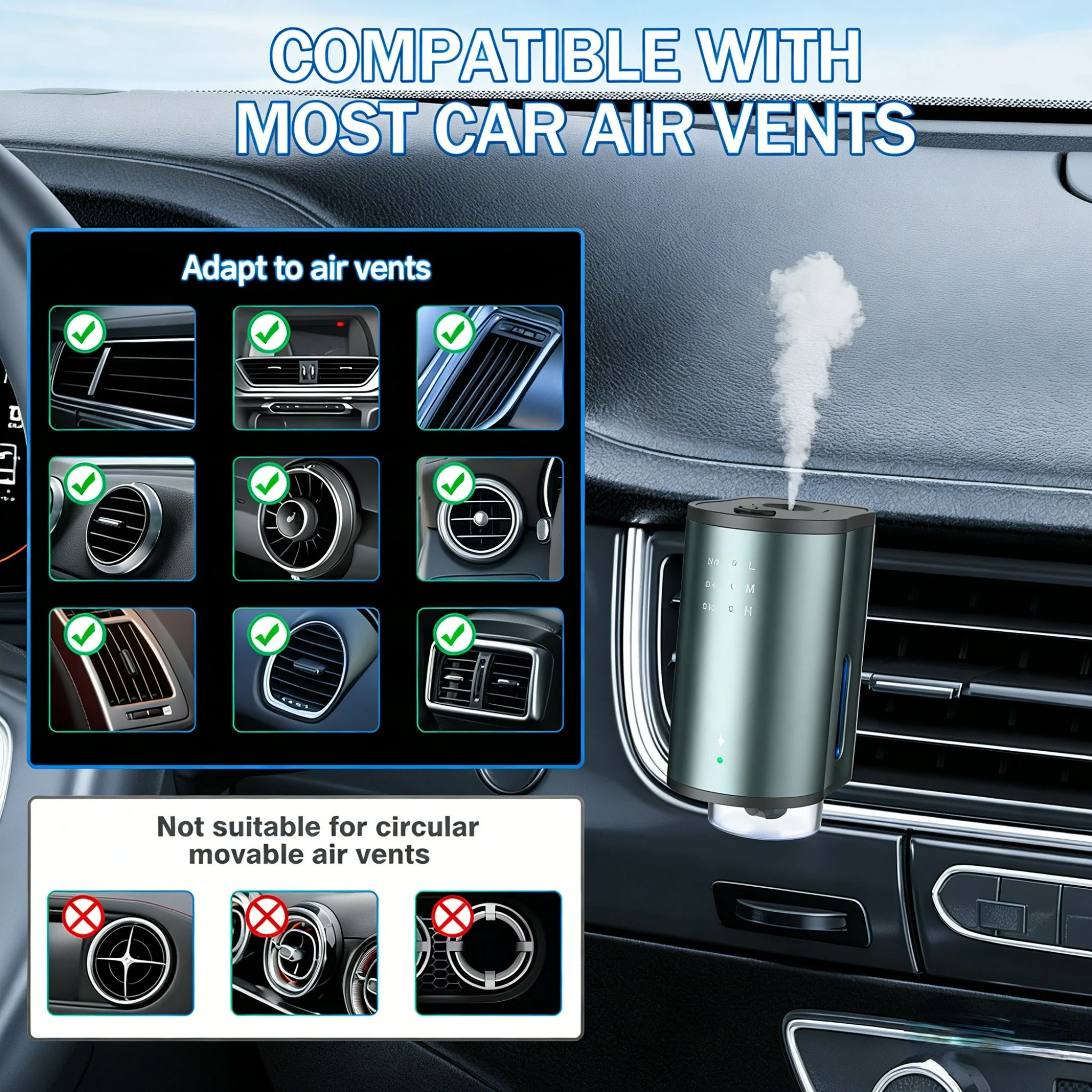 Auto-Aromatherapy Smart Car Air Freshener Diffuser with 3 Scent Options - Image 5