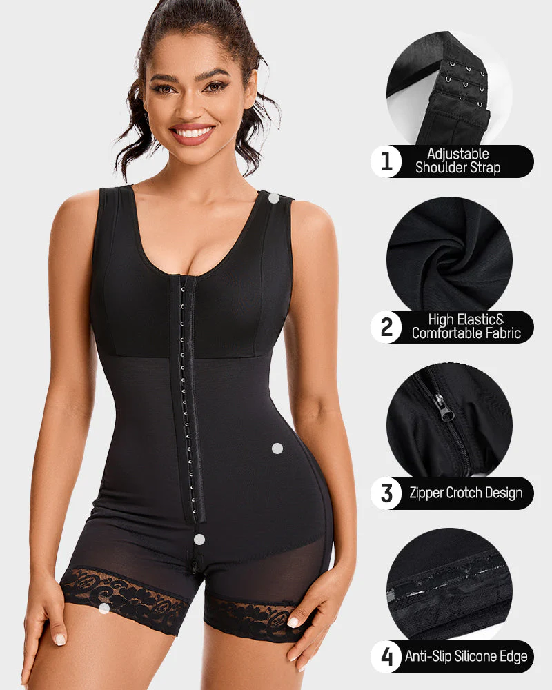 Extra Plus Size Shaper Bodysuit Tummy Control Shapewear With Bra - Image 12