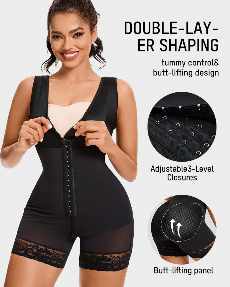 Extra Plus Size Shaper Bodysuit Tummy Control Shapewear With Bra - Image 13