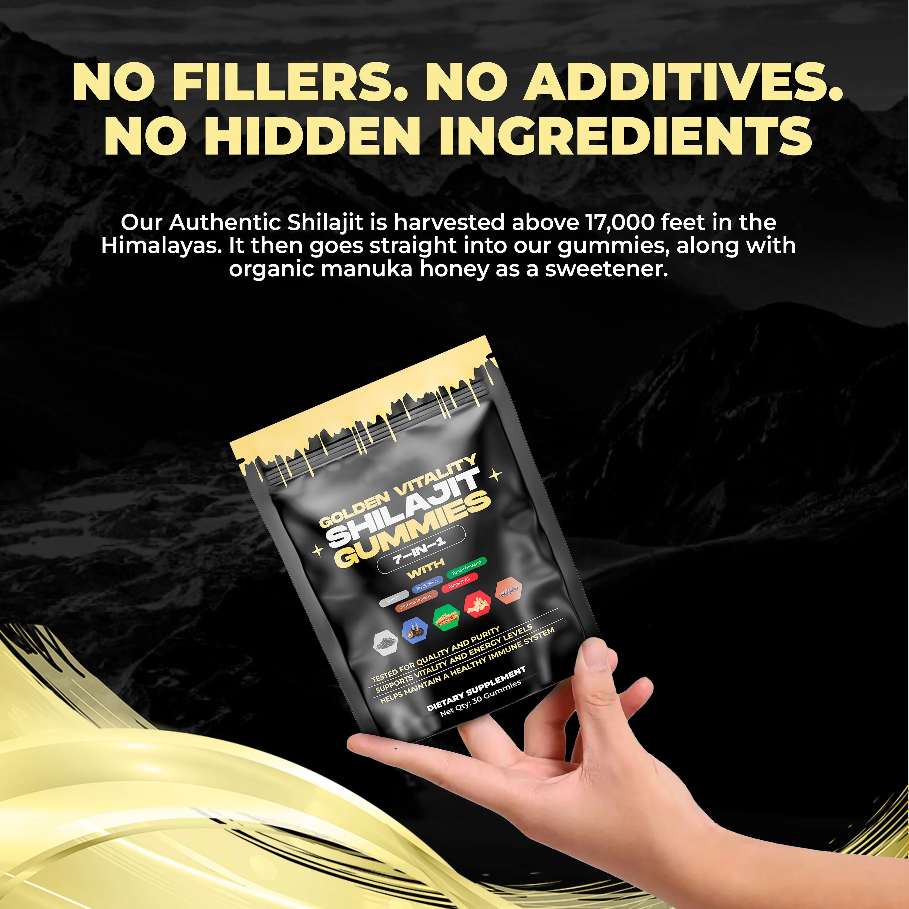 Lazzda Shilajit Gummies（Mixed Packaging Of Old And New） - Image 7