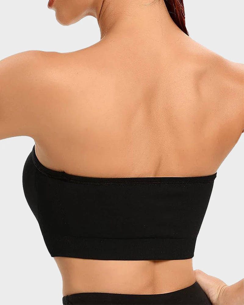 Non-Slip Bandeau Seamless Wireless Strapless Bra - Image 10