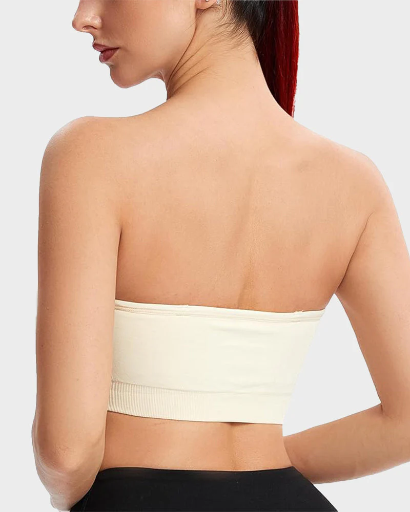 Non-Slip Bandeau Seamless Wireless Strapless Bra - Image 4