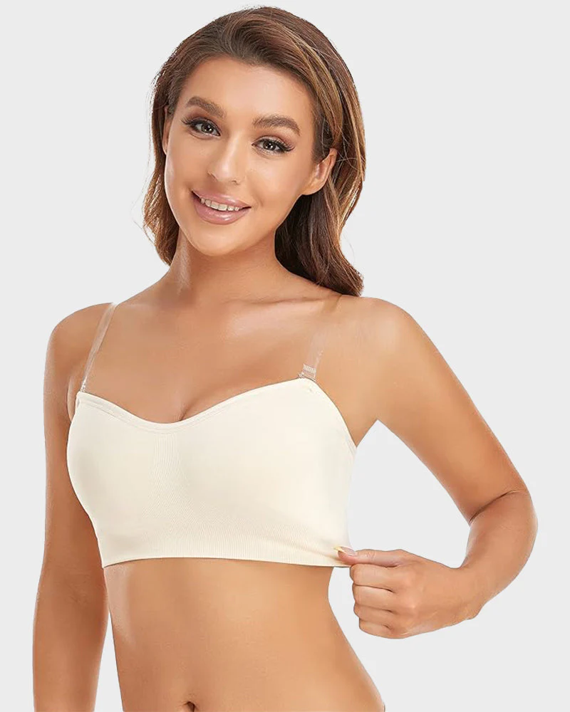Non-Slip Bandeau Seamless Wireless Strapless Bra - Image 5