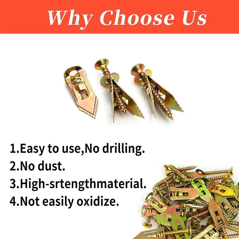 Self Drilling Drywall Anchors with Screws Kit - Image 6