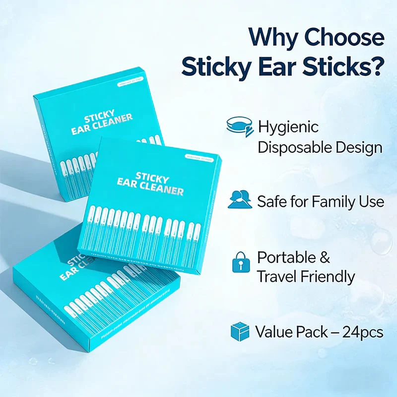 Sticky Ear Cleaning Sticks – Gentle, Visible Ear Care - Image 2